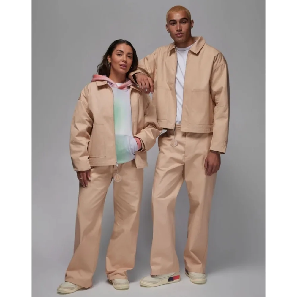 NWT Jordan X J Balvin Unisex Woven Set, Size Medium, Color Beige